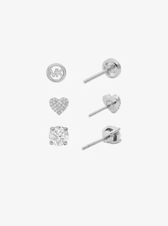 3-Piece Cubic Zirconia Stud Earrings Gift Set 3-Piece Cubic Zirconia Stud Earrings Gift Set