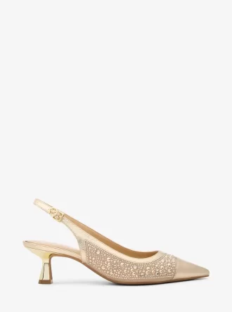 Amali Embellished Metallic Pump