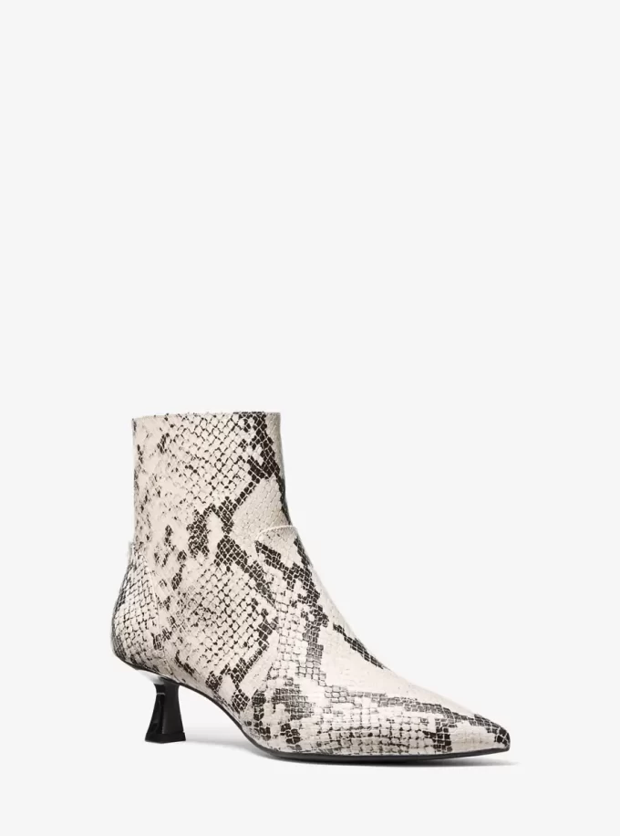 Amali Snake Embossed Boot Amali Snake Embossed Boot