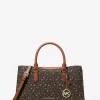 Arden Medium Printed Signature Logo Satchel
