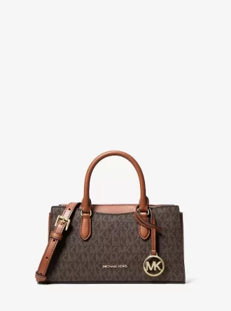 Arden Small Signature Logo Messenger Bag