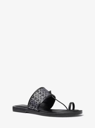 Ashtin MK2000 Logo Jacquard Sandal