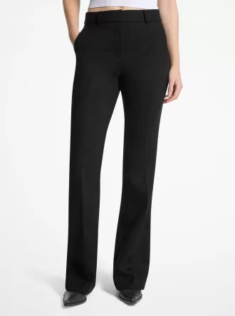 Bootcut Stretch Wool Blend Pants