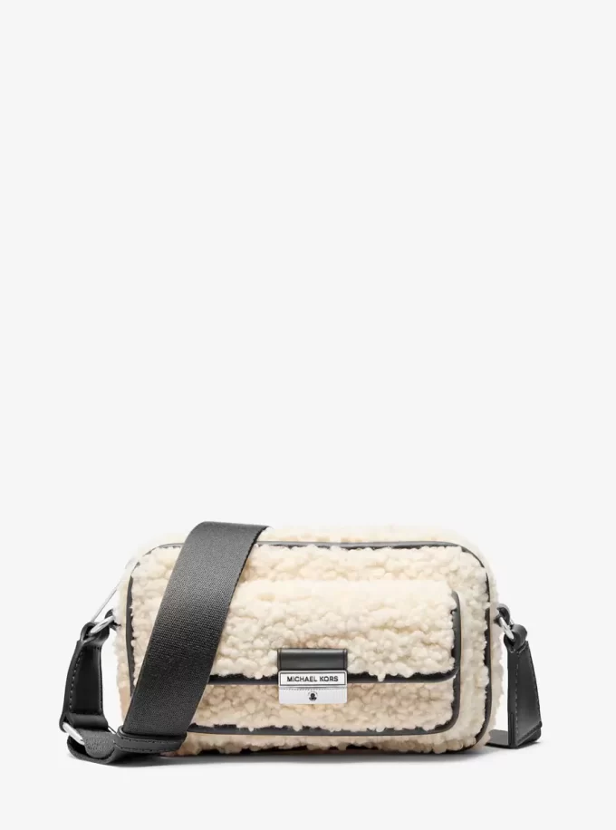 Bradshaw Extra-Small Faux Shearling Camera Crossbody Bag Bradshaw Extra-Small Faux Shearling Camera Crossbody Bag