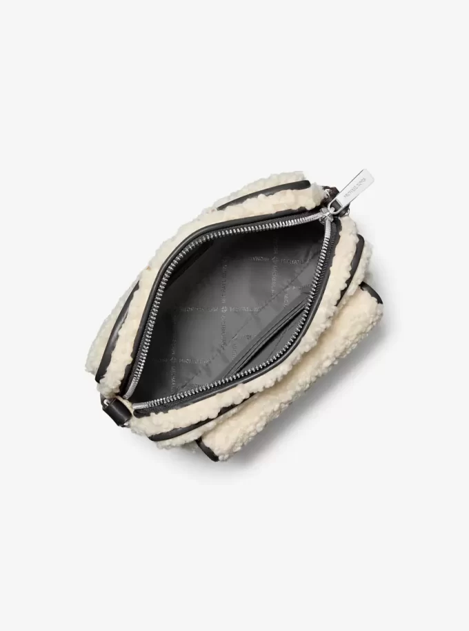 Bradshaw Extra-Small Faux Shearling Camera Crossbody Bag Bradshaw Extra-Small Faux Shearling Camera Crossbody Bag