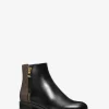 Britt Signature Logo Trim Ankle Boot