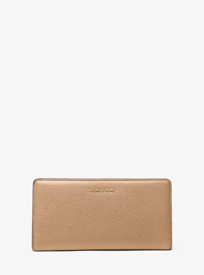 Bryant Large Pebbled Leather Snap-Front Wallet