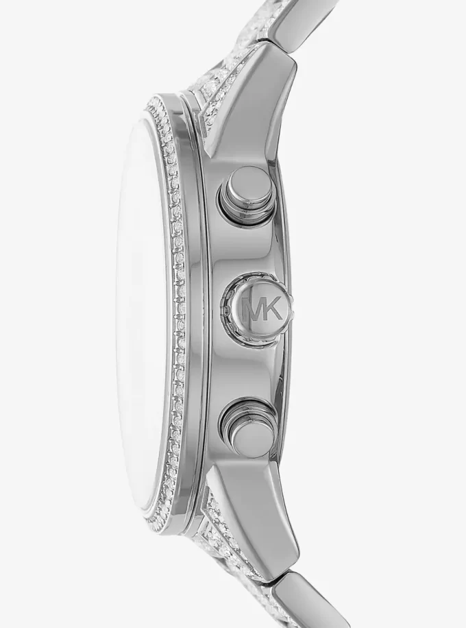 Bryant Pavé Silver-Tone Watch