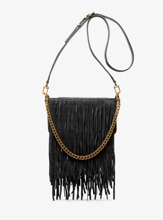 Bryant Small Fringed Suede Convertible Pochette
