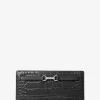 Carson Large Patent Crocodile Embossed Wallet