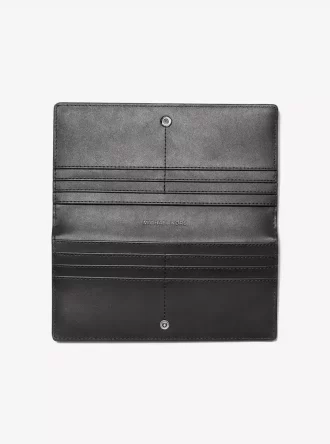 Carson Large Patent Crocodile Embossed Wallet