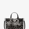 Carson Small Leopard Print Calf Hair Satchel