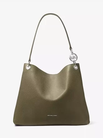 Christina Large Pebbled Leather Shoulder Bag