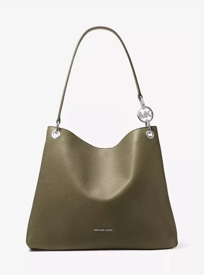 Christina Large Pebbled Leather Shoulder Bag