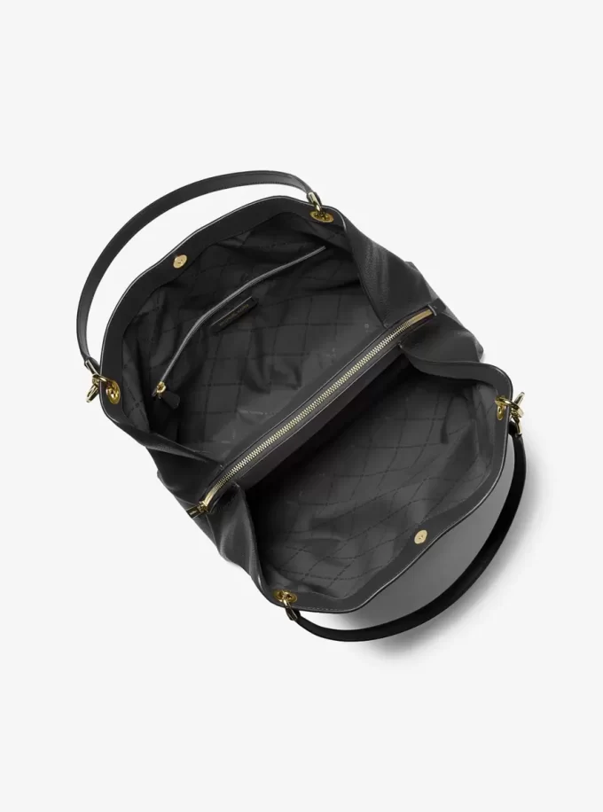 Christina Large Pebbled Leather Shoulder Bag