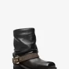 Colby Leather and Signature Logo Ankle Boot