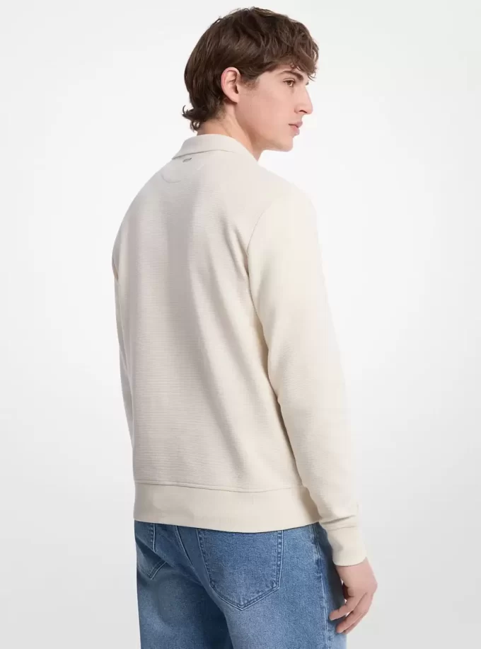 Cotton Blend Half-Zip Sweater Cotton Blend Half-Zip Sweater
