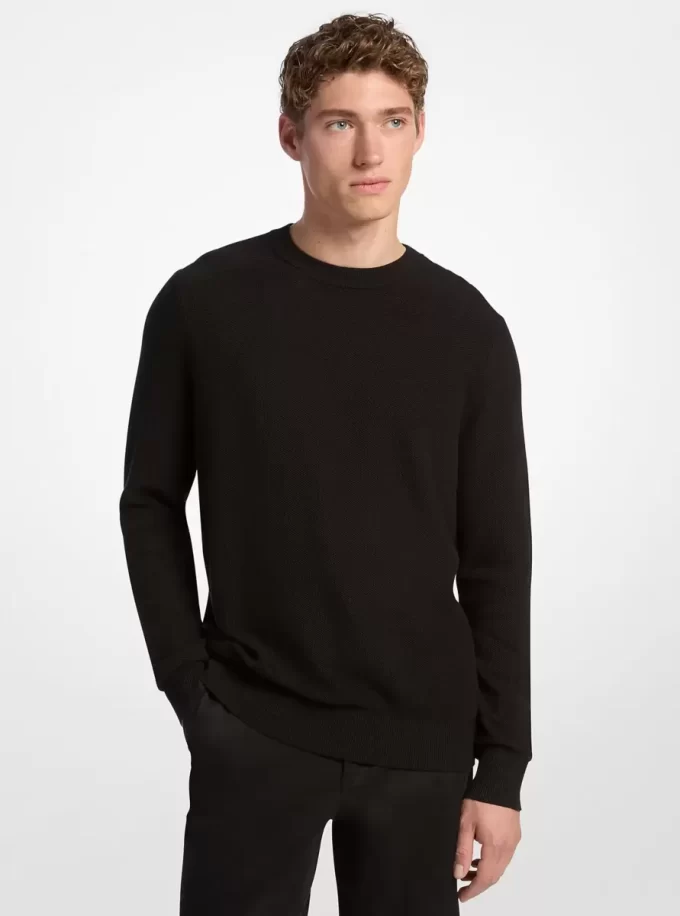 Cotton Mouliné Sweater