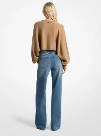 Denim Wide-Leg Jeans