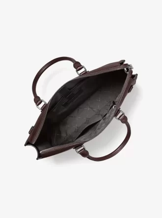Edison Medium Scratch-Resistant Leather Briefcase