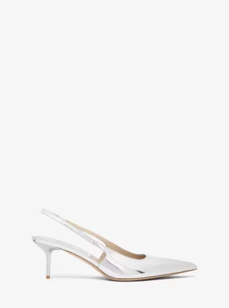 Emma Metallic Leather Slingback Pump