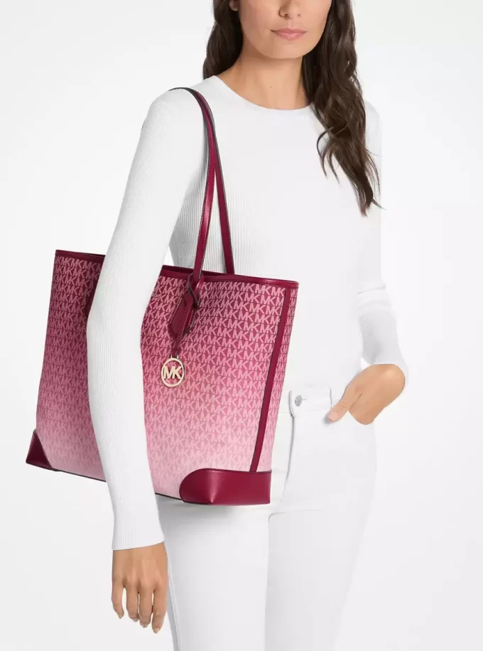 Eva Large Ombré Signature Logo Tote Bag