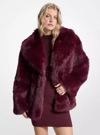 Faux Fur Peacoat