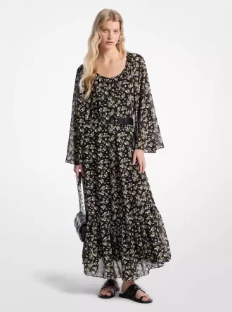 Floral Georgette Maxi Dress