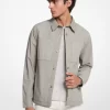 Garment-Dyed Stretch Cotton Poplin Shirt Jacket Garment-Dyed Stretch Cotton Poplin Shirt Jacket