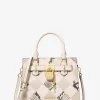 Hamilton Small Patchwork and Snake Embossed Satchel