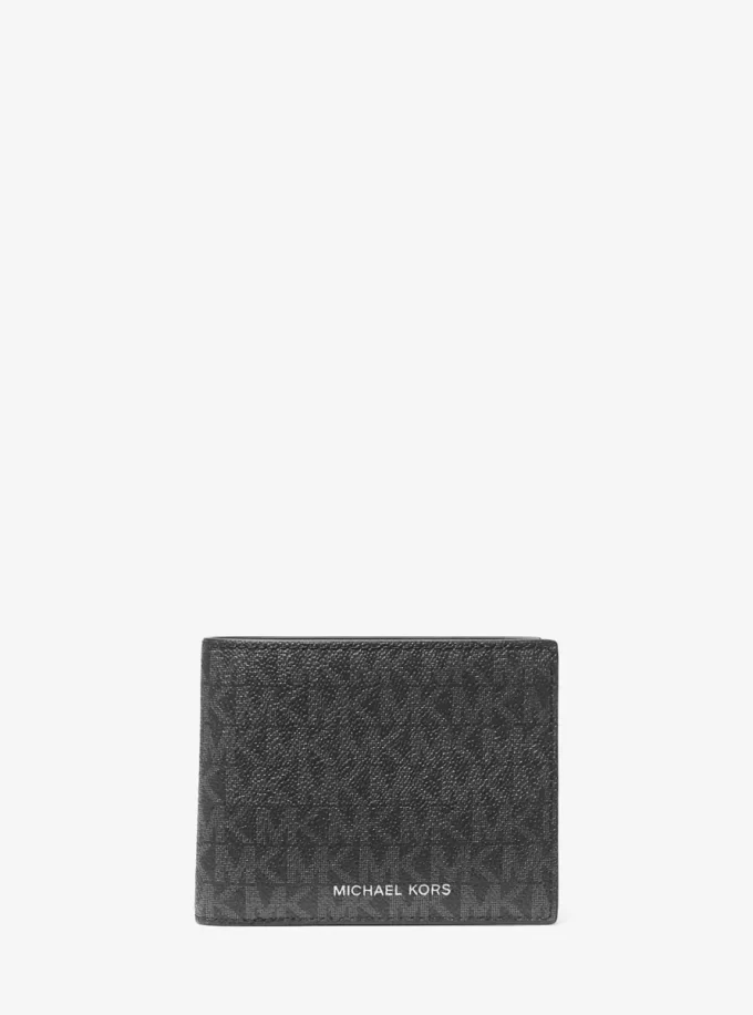 Harrison Logo Billfold Wallet With Passcase Harrison Logo Billfold Wallet With Passcase