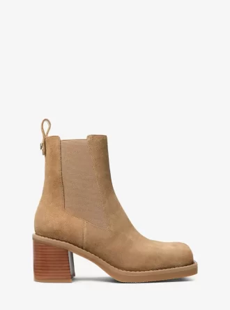 Houston Suede Block Heel Ankle Boot