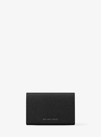 Hudson Pebbled Leather Card Case