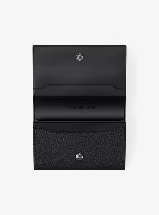 Hudson Pebbled Leather Card Case