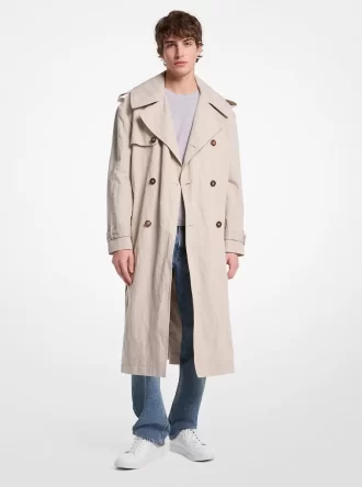 Inox Oversized Cotton Blend Trench Coat