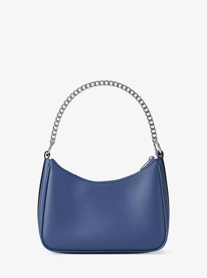 Jet Set Large Pebbled Leather Convertible Crossbody Bag