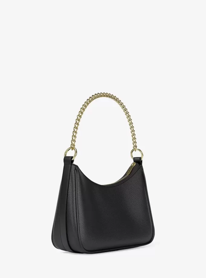Jet Set Large Pebbled Leather Convertible Crossbody Bag