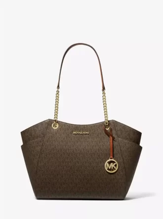 Jet Set Large Signature Logo Shoulder Bag Jet Set Large Signature Logo Shoulder Bag