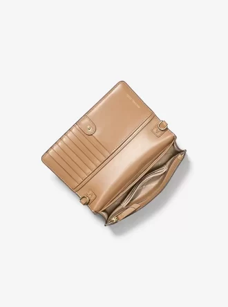 Jet Set Leather and Signature Logo Convertible Crossbody Bag