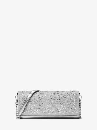 Jet Set Medium Embellished Leather Clutch