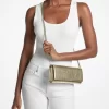 Jet Set Medium Embellished Metallic Leather Clutch