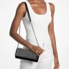 Jet Set Medium Embellished Metallic Leather Clutch