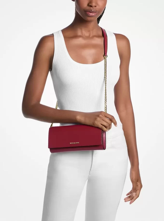 Jet Set Medium Leather Clutch