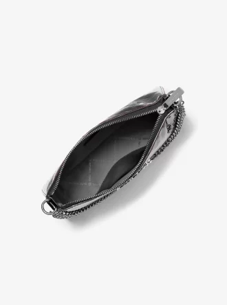 Jet Set Patent Logo Debossed Pochette and Card Case Gift Set