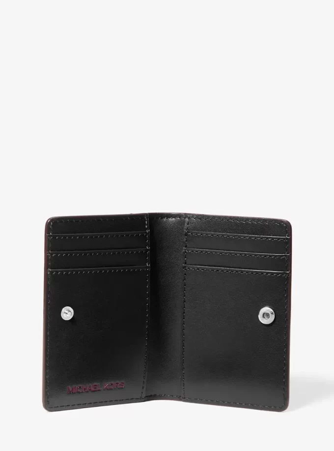 Jet Set Small Metallic Bi-Fold Wallet