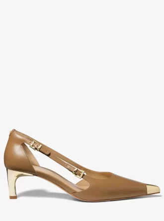 Kasia Leather Kitten Pump