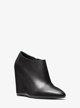 Kasia Leather Wedge Ankle Boot