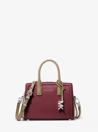 Laila Extra-Small Color-Block Leather Crossbody Bag