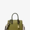 Laila Extra-Small Color-Block Pebbled Leather Crossbody Bag