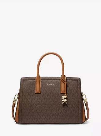 Laila Medium Signature Logo Satchel